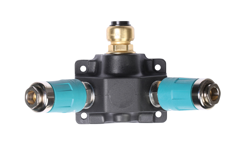 AIRCRAFT ROZDĚLOVACÍ KRABICE SE 2 BEZPEČNOSTNÍMI RYCHLOSPOJKAMI ? 22 MM