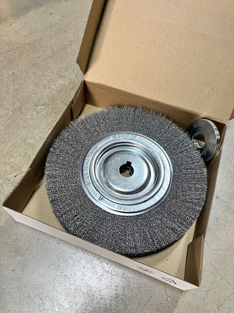 METALLKRAFT DRÁTĚNÝ KOTOUČ VLNITÝ NA OCEL 250 X 30, ? DRÁTU 0,2 MM