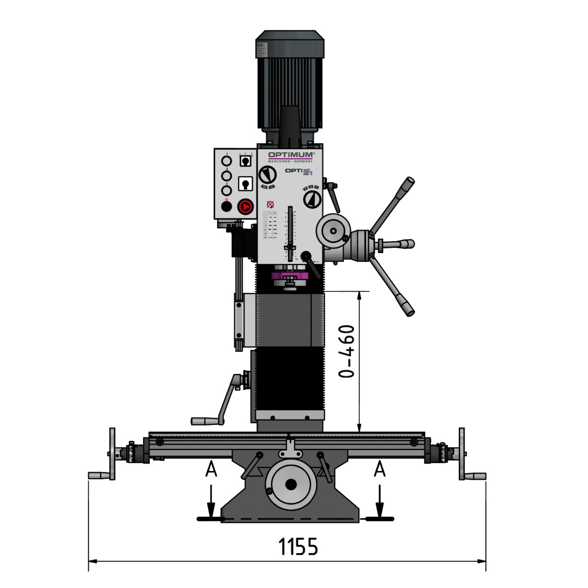 Vrtačko-frézka OPTImill MB 4 D