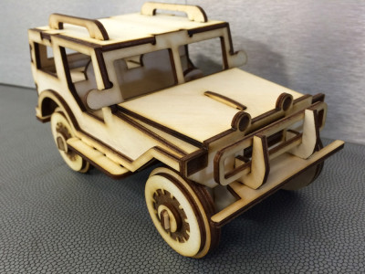   3D model z překližky