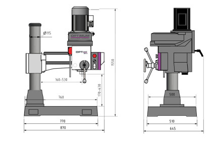 Radiální vrtačka OPTIdrill RD 3