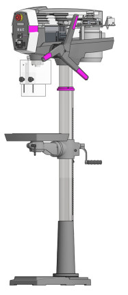 Sloupová vrtačka OPTIdrill DP 26 F (400 V)