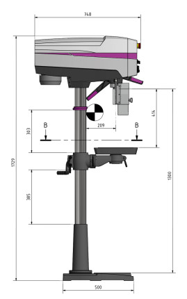 Sloupová vrtačka OPTIdrill DP 26 F (400 V)