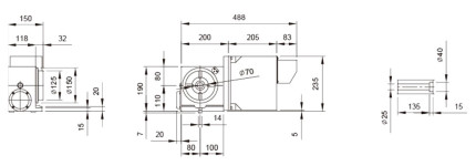 Čtvrtá osa pro F 105/F 150E - kompletní sada