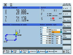 Siemens Manual Machine Plus (MM+) jednoduché ovládání cyklu