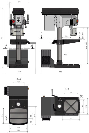 Stolní vrtačka OPTIdrill DH 18 V