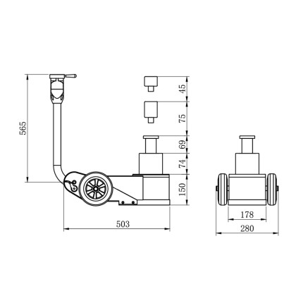 Pojízdný autozvedák WWH 30002 PH