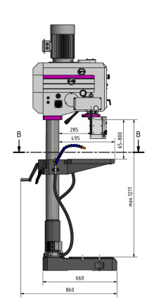 Sloupová převodová vrtačka OPTIdrill DH 35 V