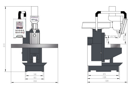 Univerzální frézka OPTImill MT 60