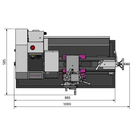 Stolní soustruh OPTIturn TU 2304 V