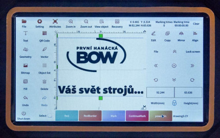 Přenosný značící laser na baterie GQ 30 C - 30W