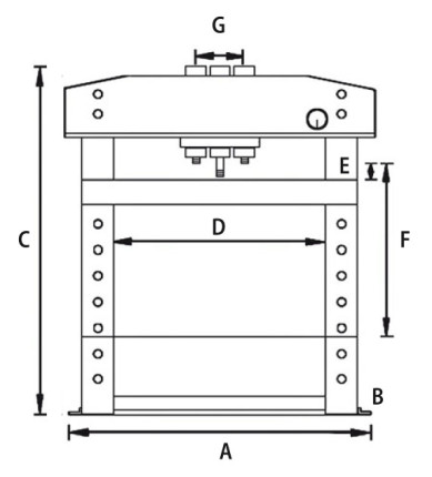 Stolní hydraulický lis WPP 15 TE