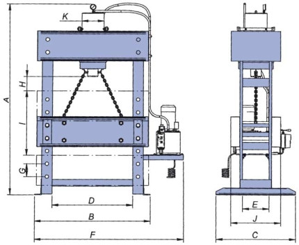 Hydraulický lis WPP 100 MVZ