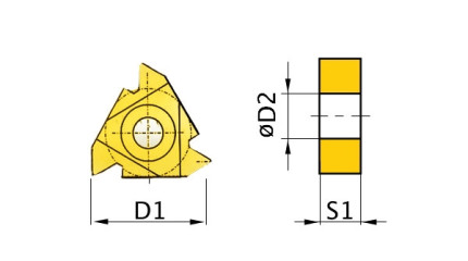  Břitové destičky AR 60°