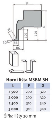 Ohýbačka plechu  MSBM 2520-20 SH