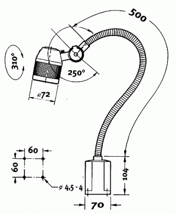 Halogenová lampa AL 25