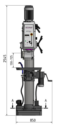 Sloupová převodová vrtačka OPTIdrill DH 55 G 