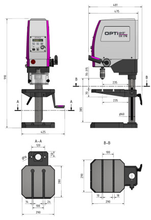 Stolní vrtačka OPTIdrill DX 17 E