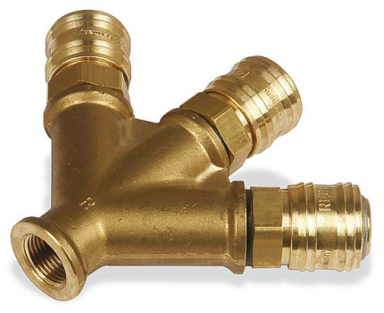 Rozdělovač, 3× rychlospojka, 3/8" IG (2200095)