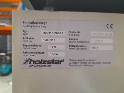 Formátovací pila Holzstar® FKS 315-2000 E