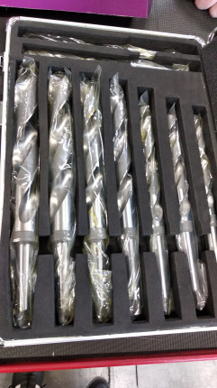 Vrtáky HSS, MK2, sada 9 ks