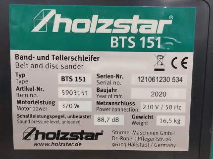 Kombinovaná bruska na dřevo BTS 151