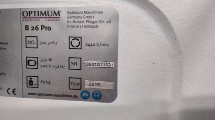 Sloupová vrtačka OPTIdrill B 26 Pro