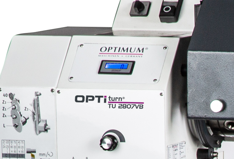 Optimum OPTIturn TU 2807 VB Přesný stolní soustruh s posuvovou skříní - 3427010