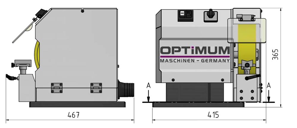 Optimum OPTIgrind GB 250 B Kartáčová bruska - 3101670