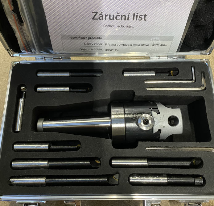 Optimum Přesná vyvrtávací malá hlava - sada MK3 - 3352124