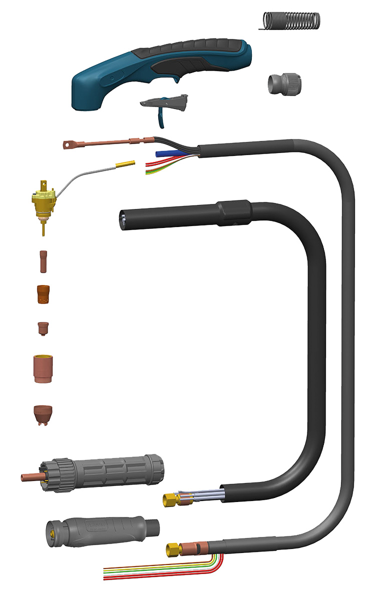Schweisskraft 1335120 Plazmový hořák Pluscut 105 A, 6 m