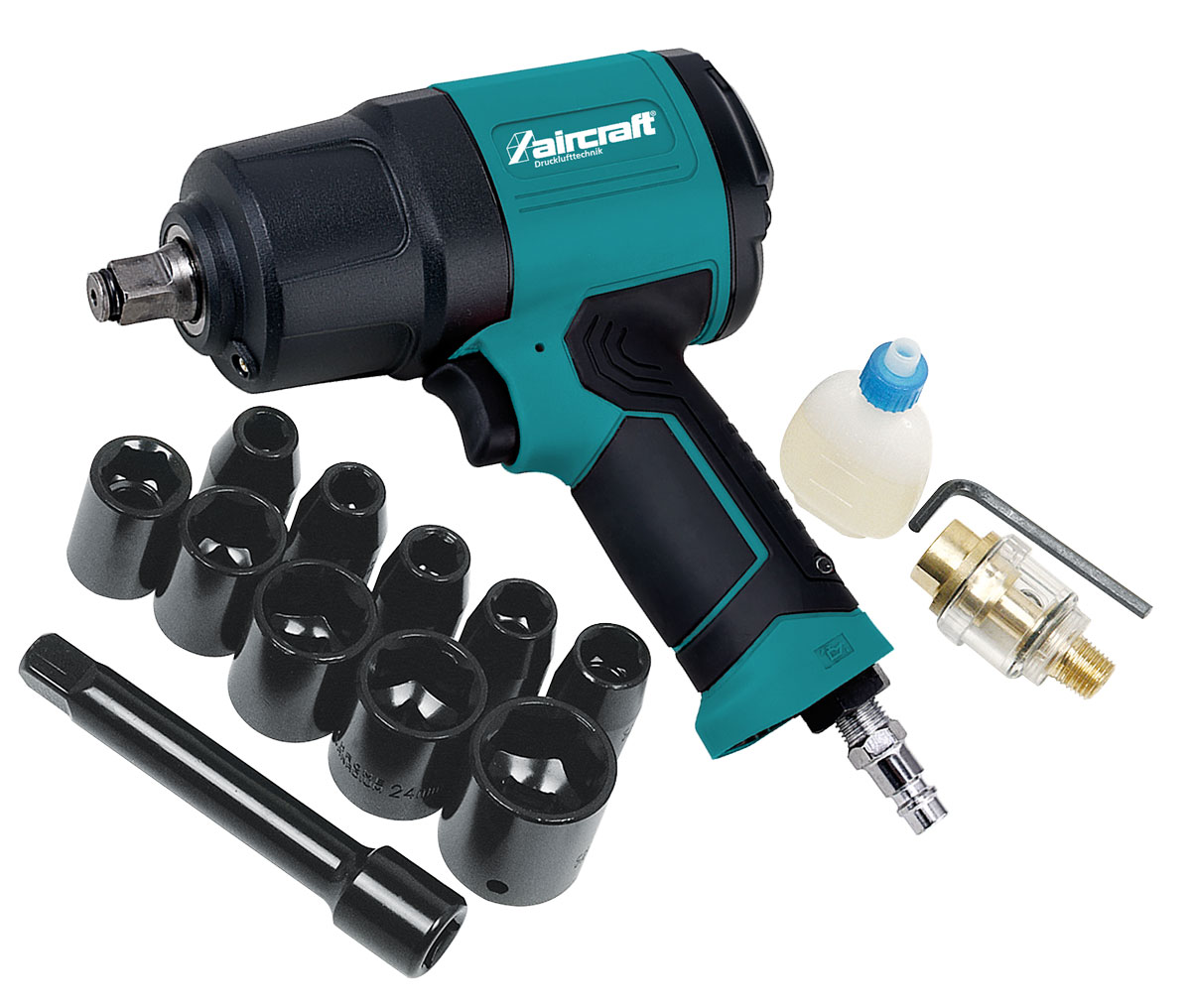 Aircraft 2401110 Příklepový utahovák 1/2" sada (1150 Nm)