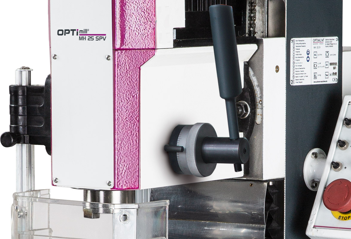 OPTIMUM OPTImill MH 25SPV frézka s plynulou regulací rychlosti a digitálním odměřováním