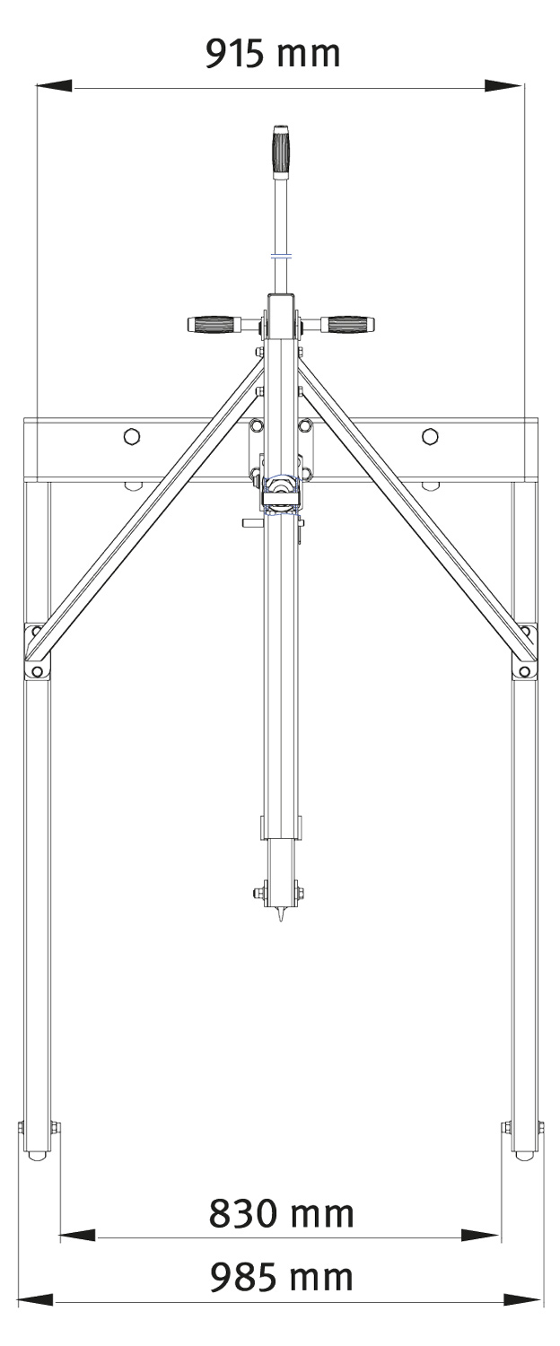 UNICRAFT WKP 1000 Dílenský jeřáb - 6201430