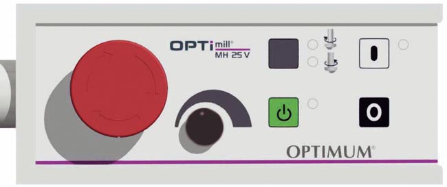 OPTIMUM OPTImill MH 25 PV frézka s elektronickou plynulou regulací otáček - 3338156