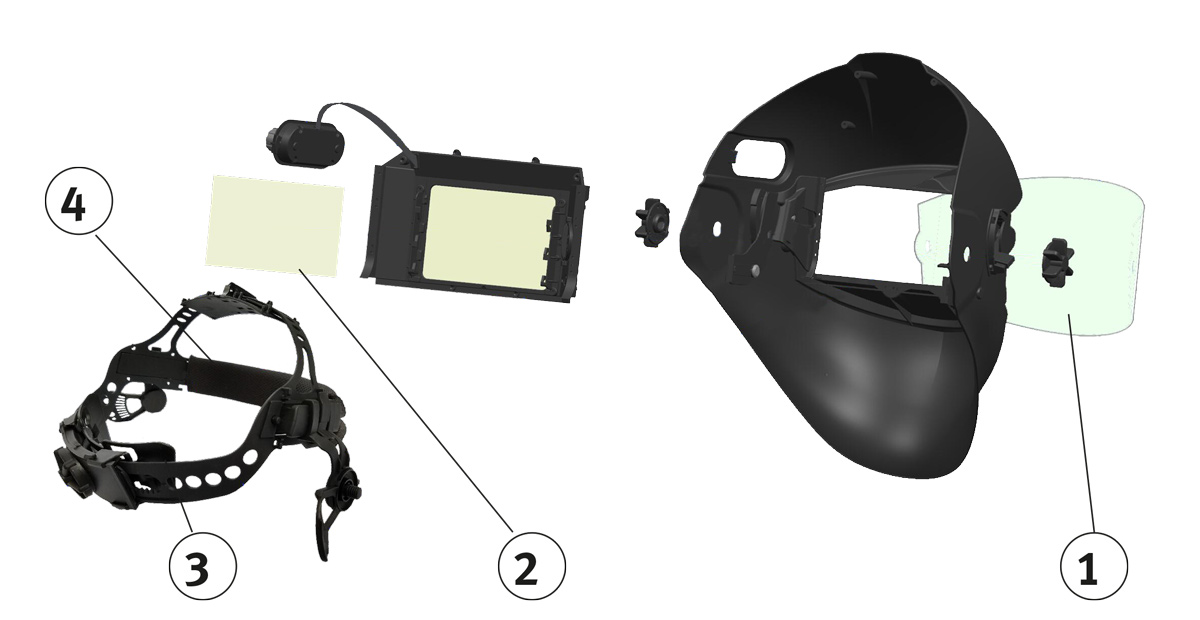 Schweisskraft VarioProtect XXL-W F-TC Samostmívací svařovací kukla - 1654100