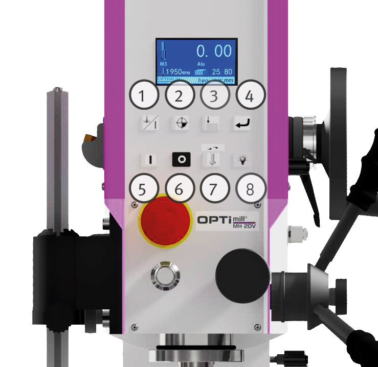 OPTIMUM OPTImill MH 2 DV Vrtačko-frézka 1500W - 3337126