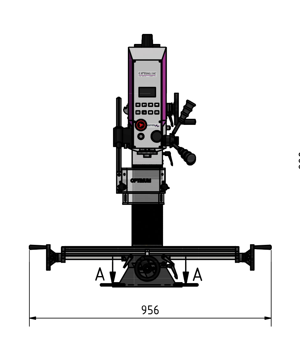 OPTIMUM OPTImill MH 2 DV Vrtačko-frézka 1500W - 3337126
