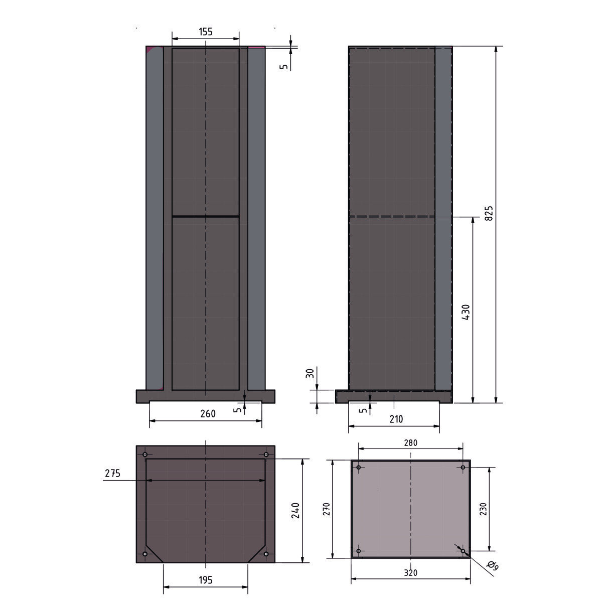 Metallkraft 3912118 Podstavec pro brusky GU 3