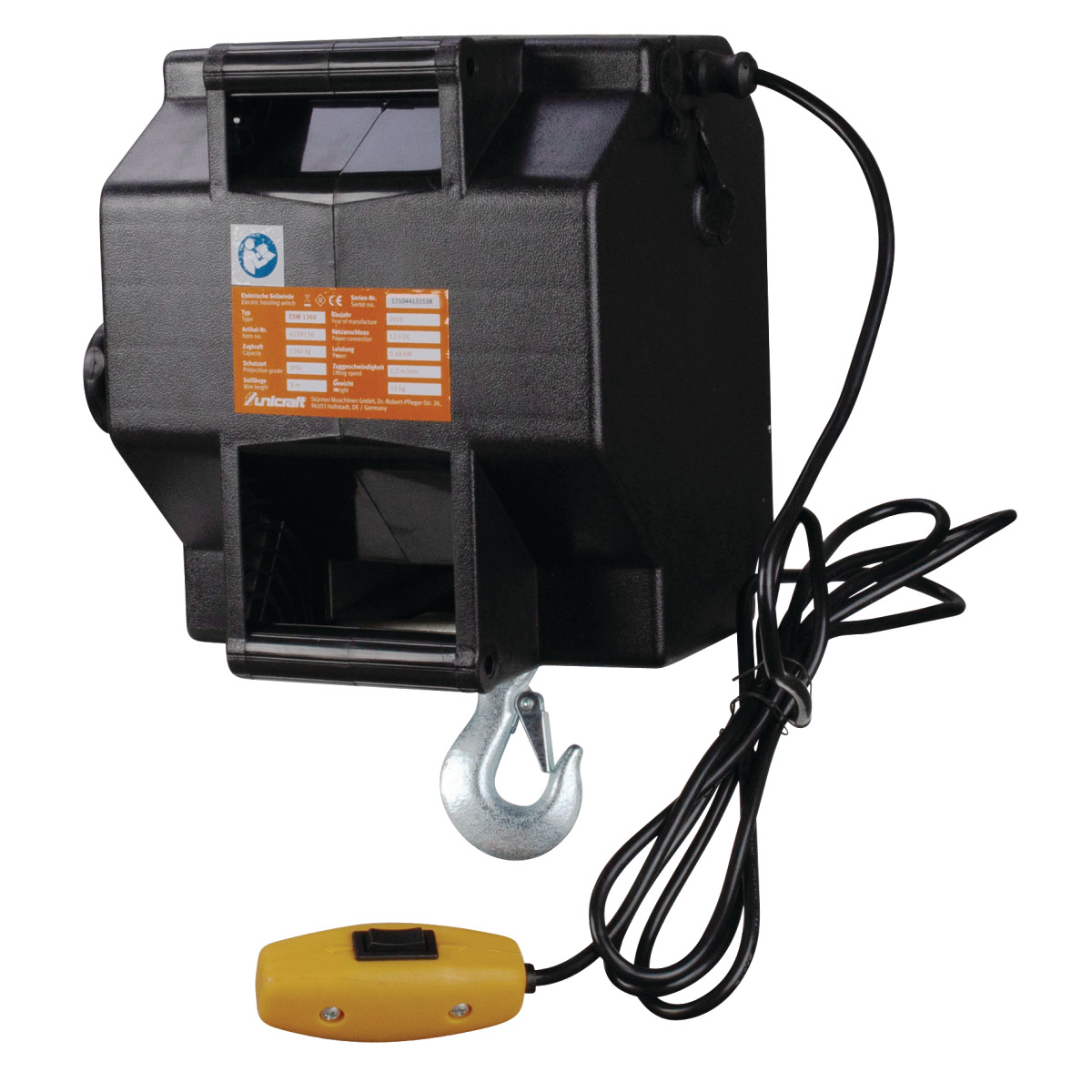 UNICRAFT ESW 1360 Elektrický naviják 1,36t - 6199136
