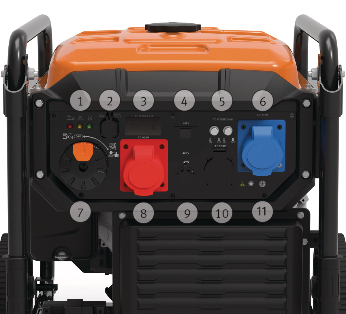 UNICRAFT PG-I 85 TE HC Invertorová elektrocentrála s el. startem 8,5kW - 6707286