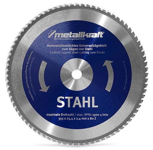 Metallkraft 3853504 pilový kotouč na ocel 355 mm