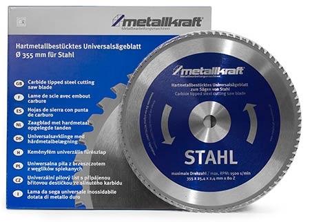 Metallkraft 3853504 pilový kotouč na ocel 355 mm