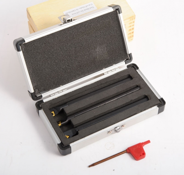 OPTIMUM 3441640 Vnitřní soustružnické nože HM 10 mm, sada - 3 ks