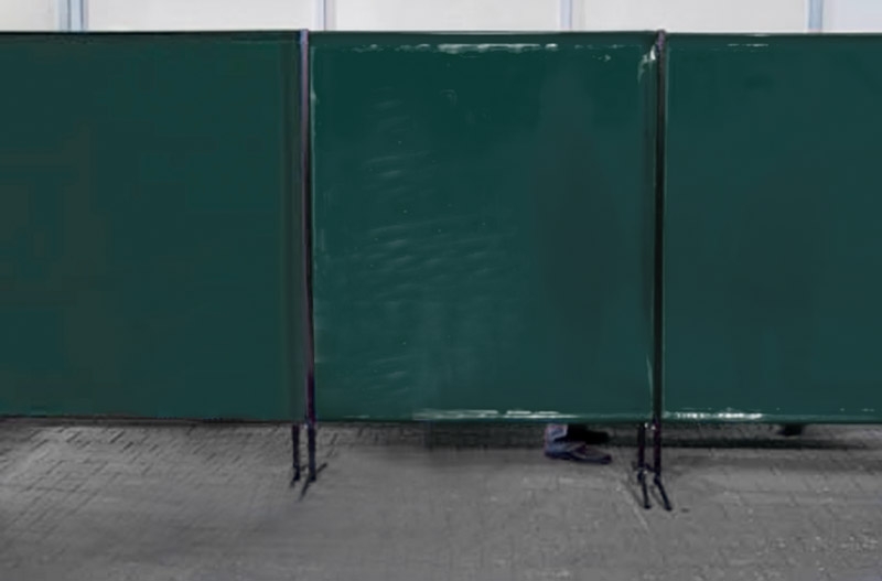 Schweißkraft® TransEco ochranná zástěna 1450 V, tmavě zelená 1450 × 1870 mm
