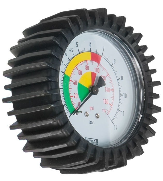 Manometer pre pneuhustič PRO Ø 80 mm, cejchovatelný