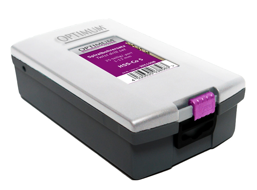 OPTIMUM 3201010 Vrtáky HSS-Co, sada 25 ks, 1 - 13 mm