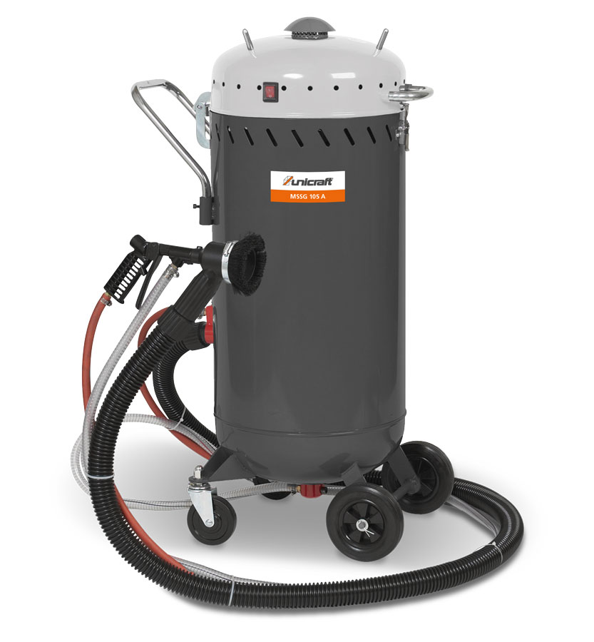 UNICRAFT MSSG 105 A mobilní pískovačka s odsáváním