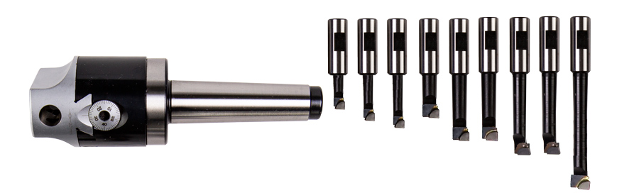 OPTIMUM 3352125 Přesná vyvrtávací malá hlava - sada MK4