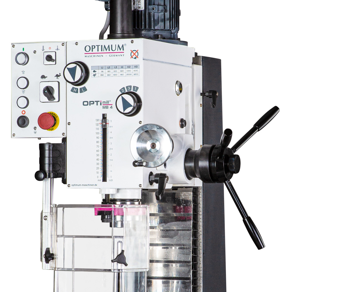 Optimum OPTImill MB 4 Univerzální a přesná převodová vrtačko-frézka - 3338451